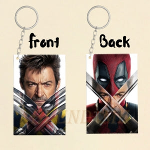 Deadpool & Wolverine Classic 2 Side MDF Keychain