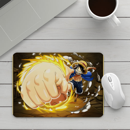 Luffy gear 3 punch Mouse pad