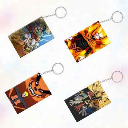 Naruto Jinchuriki Anime Unique Style 4 pcs Combo Keychain